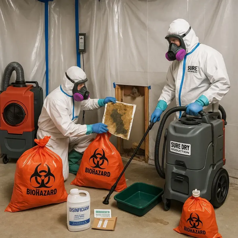 Contaminated Water Handling Protocols process in La Alianza, PR